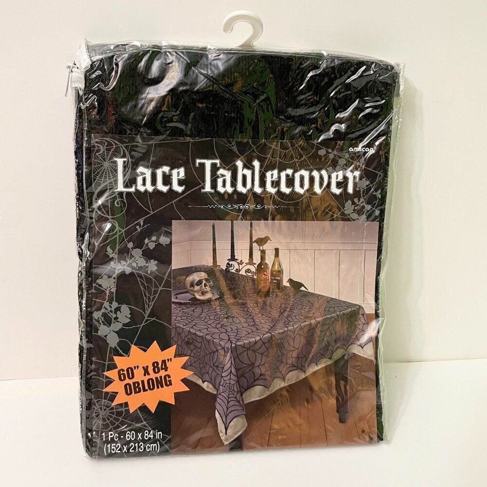 Halloween Lace Tablecover 60" x 84" Oblong